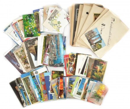 Egy doboz MODERN város és motívum képeslap, sok nagy méretűvel / A box of modern town-view and motive postcards with many big sized ones