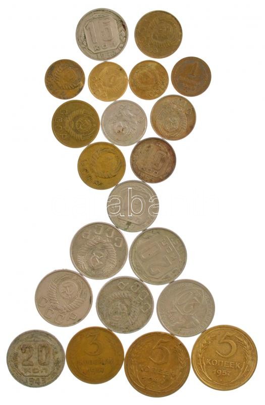 Szovjetunió 1932-1957. 1k-20k (21xklf) T:1--3 Soviet Union 1932-1957. 1 Kopeck - 20 Kopecks (21xdiff) C:AU-F