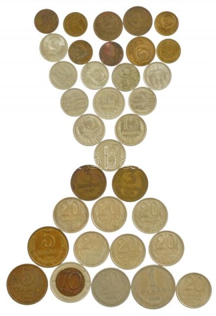 Szovjetunió 1957-1991. 1k-10R (34xklf) T:1-3 Soviet Union 1957-1991. 1 Kopeck - 10 Rubles (34xdiff) C:UNC-F