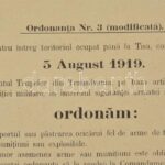 1919 Mardarescu tábornok által kiadott, a Tiszáig megszállott területekre vonatkozó rendelet, szakadással - Image 2