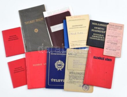 cca 1949-1989 15 db vegyes igazolvány