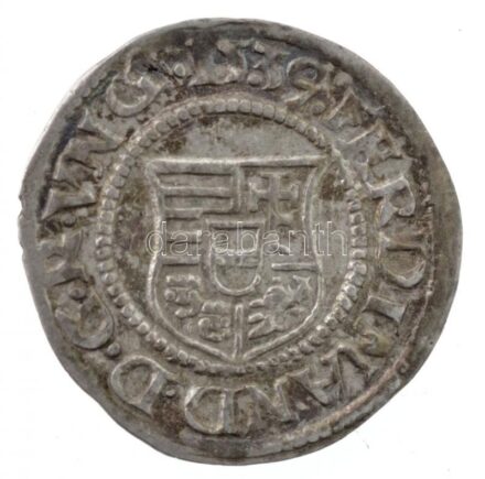 1539K-B Denár Ag 'I. Ferdinánd' (0,52g) T:1- patina 1539K-B Denar Ag 'Ferdinand I' (0,52g) C:AU patina Huszár: 935., Unger II.: 745.a
