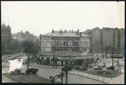 cca 1940-1950 Budapest, Ilkovics Büfé, fotó, 14,5×22 cm