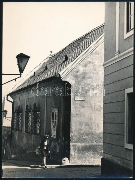 cca 1970 Szentendre, Vastagh György utca, jelzetlen fotó, 24×18 cm