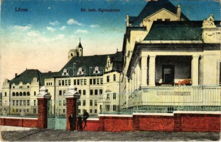 1915 Lőcse, Levoca; Kir. katolikus főgimnázium / grammar school