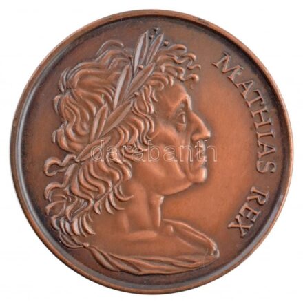 Fritz Mihály (1947-) 1990. 'Mathias Rex / MÉE Szeged - Mátyás király halálának 500. évfordulója' kétoldalas Br emlékérem (42,5mm) T:1- kis ph Adamo SF13