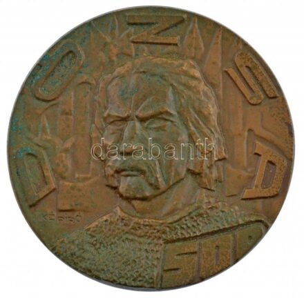 Képíró Zoltán (1944-1981) 1972. 'Dózsa György / Cegléd 1972' Br emlékérem (60mm) T:1-,2