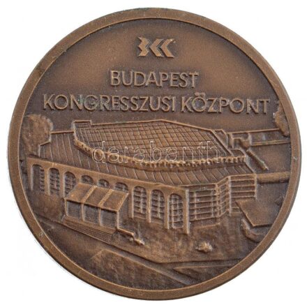 1985. 'Budapest Kongresszusi Központ Megnyitására' vastag Br emlékérem (42,5mm) T:1-