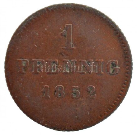 Német Államok / Bajorország 1852. 1pf Cu T:2- German States / Bavaria 1852. 1 Pfennig Cu C:VF Krause KM#797.2