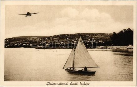 Balatonalmádi-fürdő, vitorlás, hidroplán