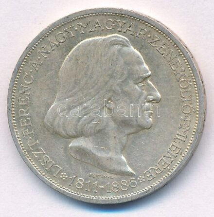 1936. 2P Ag 'Liszt' T:2 patina Adamo P7.3