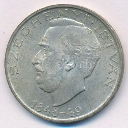 1948. 10Ft Ag 'Széchenyi' T:2 patina Adamo EM2