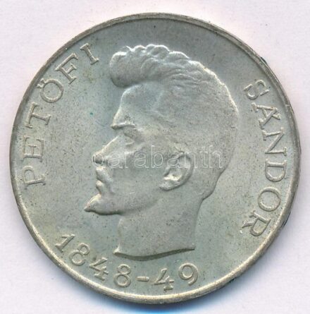 1948. 5Ft Ag 'Petőfi' T:2 patina Adamo EM1