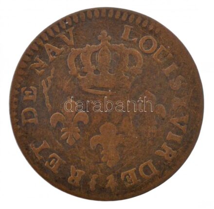 Francia Guyana / Cayenne 1789A 2s billon (0.208) T:3 French Guiana / Cayenne 1789A 2 Sous billong (0.208) C:F Krause KM#1