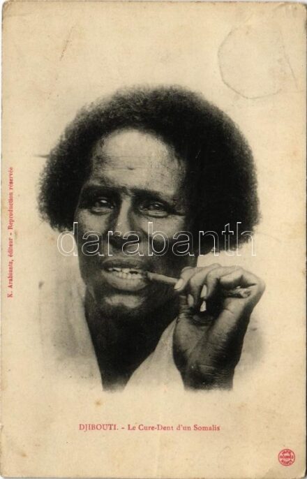 1908 Djibouti. Le Cure-Dent d'un Somalis / The toothpick of a Somali (EK)