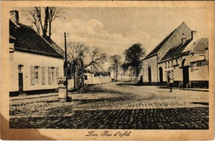 1918 Lens, Rue d'Ath / WWI German military, soldiers in Belgium (EB)