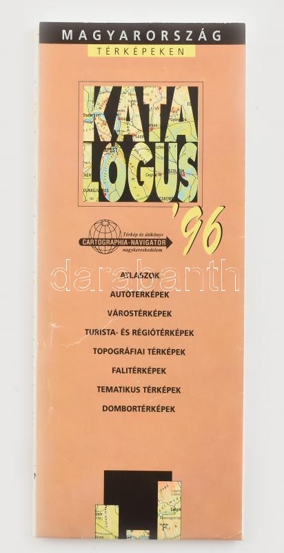 1996 Magyarország térképeinek katalógusa, 48x67 cm