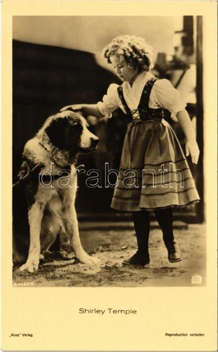 Shirley Temple, amerikai színésznő, világhírű gyermekszínész, Oscar díjas. Ross Verlag