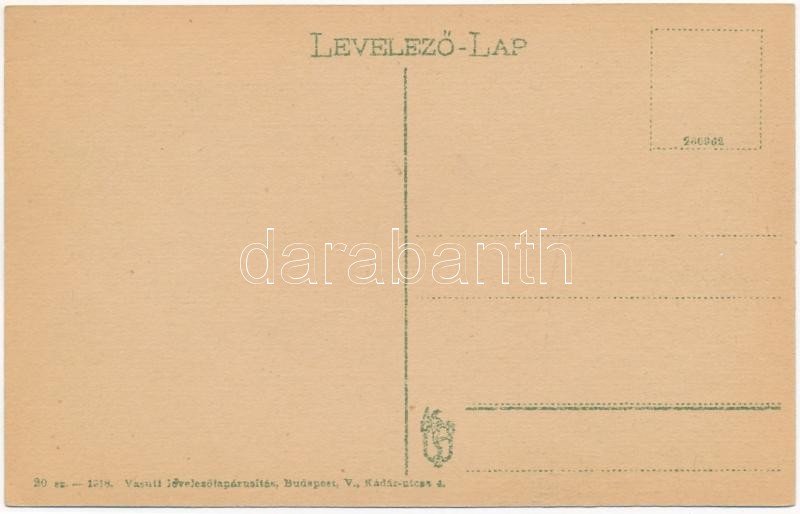 Ruttka, Vrútky; táj részlet, folyó. Vasúti levelezőlapárusítás 20. 1918 / river - Image 2