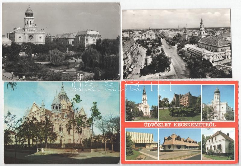13 db MODERN magyar képeslap zsinagógákkal / 13 modern postcards of Hungarian synagogues - Image 2