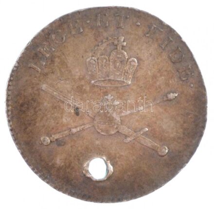 Habsburg Birodalom 1792. 'II. (I.) Ferenc frankfurti koronázása' jelzetlen Ag zseton. 'FRANCISCVS - HVNG ET BOH REX - ARCH AVST M D HETR - ELECTVS - REX ROMANORVM - CORONATVS - FRANCOFVRTI - XIV IVL - MDCCXCII / LEGE ET FIDE'. Alkotó: Johann