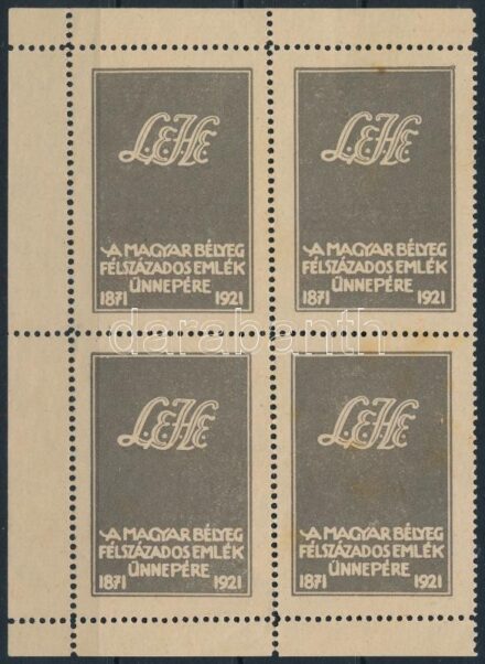 1921 LEHE levélzáró 4-es tömb