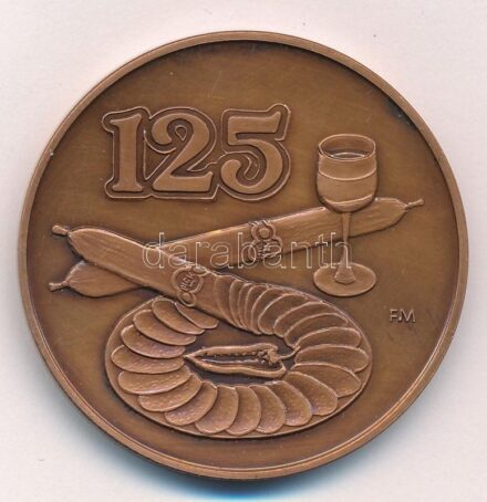 Fritz Mihály (1947-) 1994. '125 éves Pick Szeged' kétoldalas bronz emlékérem (42,5mm) T:1-