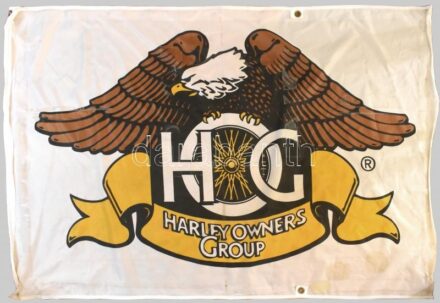 Harley-Davidso zászló, kicsit koszos, 90x140cm