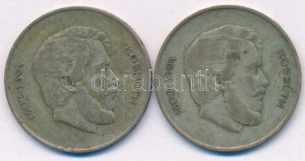 1947. 5Ft Ag 'Kossuth' (2x) T:3 patina Adamo F8.1