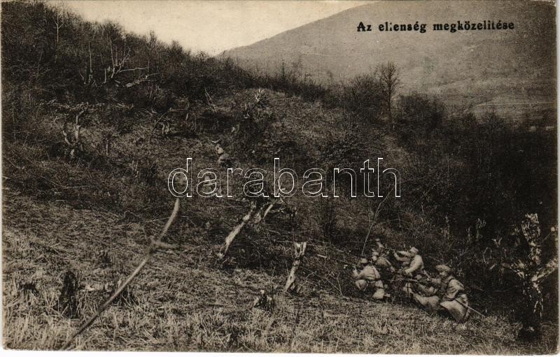 1917 Az ellenség megközelítése / WWI Austro-Hungarian K.u.K. military, soldiers approaching the enemy