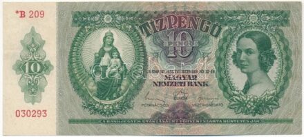 1936. 10P csillagos sorozatszámmal '*B 209 030293' T:II Adamo P9