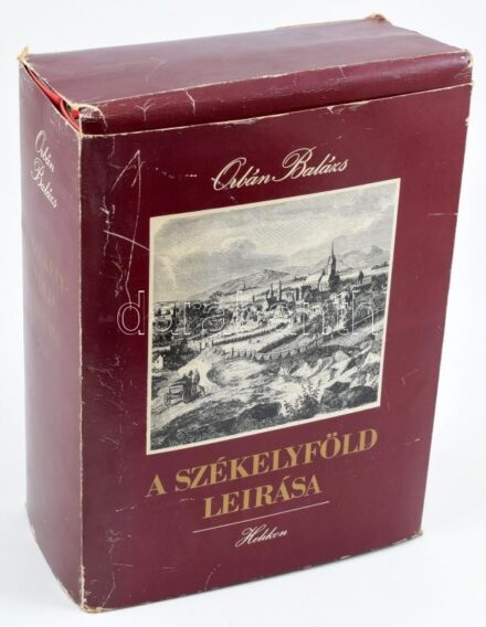 Orbán Balázs: Székelyföld leírása. Reprint kiadás, két kötetben. Csatári Dániel kísérőtanulmányával. Bp., 1982, Helikon. Kiadói egészvászon-kötésben, kiadói kopott, szakadt díszdobozban.