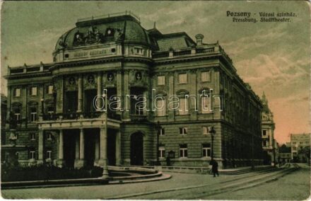 Pozsony, Pressburg, Bratislava; Városi színház / theatre (fl)