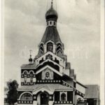 1938 Ungvár, Uzshorod, Uzhhorod, Uzhorod; Pravoslavny kostel / Görögkeleti templom / Othodox church + '1938 Ungvár visszatért' So. Stpl