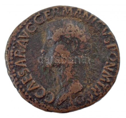 Római Birodalom / Róma / Caligula 37-38. As Br (9,82g) T:3 Roman Empire / Rome / Caligula 37-38. As Br 'C CAESAR AVG GERMANICVS PON M TR POT / VESTA - S - C' (9,82g) C:F RIC I 38.
