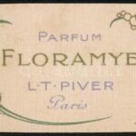 1908 Kártyanaptár / parfüm kártya, Floramye L.T. Piver, Paris, szép állapotban