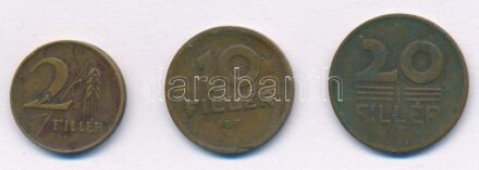 1946. 2f tombak + 10f tombak + 20f tombak T:2- Adamo F1, F2, F3