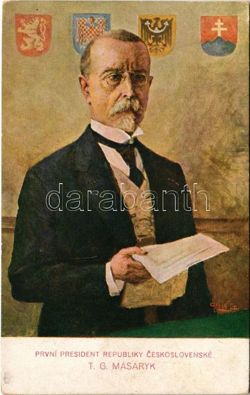 První president Republiky Ceskoslovenské T. G. Masaryk / 1st president of Czechoslovakia (EK)