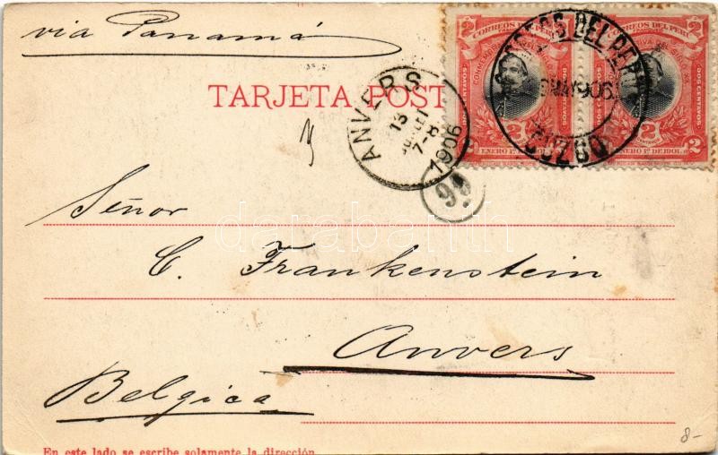 1906 Raqch'i, Ruinas del Templo de Viracocha / Ruins of the Temple of Wiracocha (EK) - Image 2