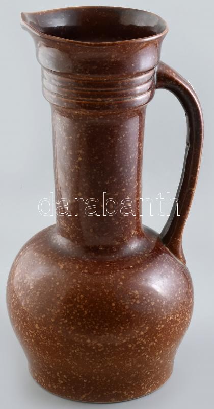 Német retró óriási kancsó, kerámia, jelzett, kopásnyomokkal, m: 50 cm, CSAK SZEMÉLYES ÁTVÉTELLEL!!!