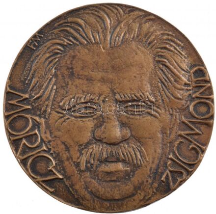 Fritz Mihály (1947-) 1979. 'Móricz Zsigmond / 100 éve született Csécsén' kétoldalas Br emlékérem (60mm) T:1- kis karc