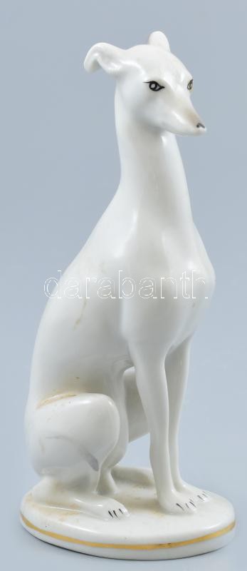Cluj kolozsvári agár, porcelán, jelzett, kopásnyomokkal, m: 17 cm