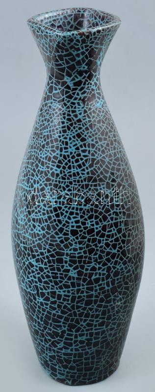 Jelzés nélkül: Retró váza, kerámia, hibátlan, m: 28 cm