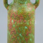 Nógrádi jelzéssel: Retró váza, kerámia, csorba, m: 37 cm
