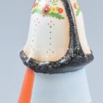 Aquincum matyó menyecske. Kézzel festett, jelzett, kopásnyomokkal, m:21 cm