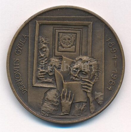 Kiss Sándor (1925-1999) 1984. 'Szombathelyi Képtárépítő Egyesület / Derkovits Gyula' Br emlékérem (42,5mm) T:1- Adamo SH5