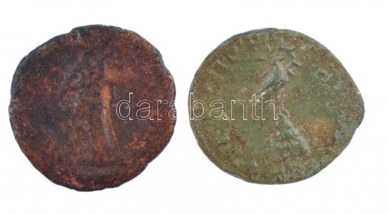 Római Birodalom 2db klf follis a III-IV. századból, egyik Constans T:3 Roman Empire2pcs of diff follis' from the 3rd-4th Century, one is from Constans C:F - Image 2