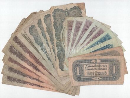 1944. 1P-100P 'A Vöröshadsereg Parancsnoksága' (20x) T:III,III-