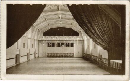 Kolozsvár, Cluj; Marianum, díszterem, karzat. Joánovics Testv. cs. és kir. udvari fényképészek / boarding school, interior (fa)