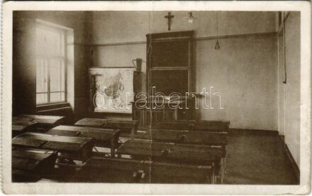 Kolozsvár, Cluj; Marianum, tanterem. Joánovics Testv. cs. és kir. udvari fényképészek / boarding school, classroom, interior (fa)
